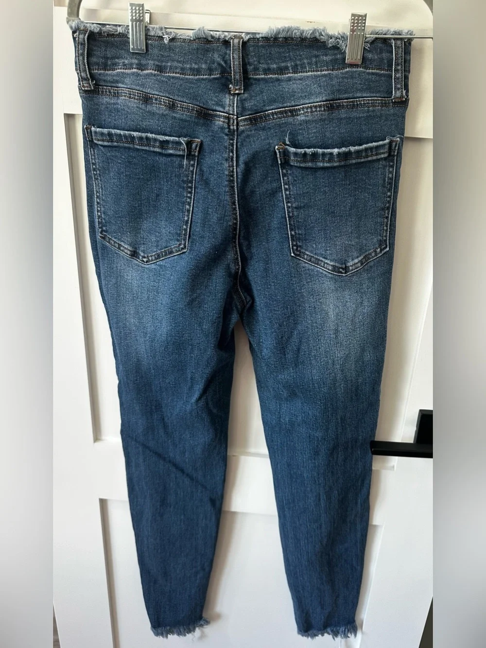 Black Label By C”est Toi Jeans Size 11/29 Distressed Raw Hem Button Fly